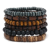Bracelets en Bois Naturel – Lot Bohème