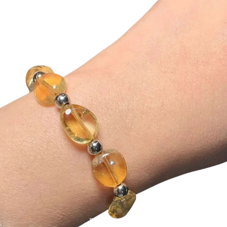 Bracelet en Citrine Naturelle