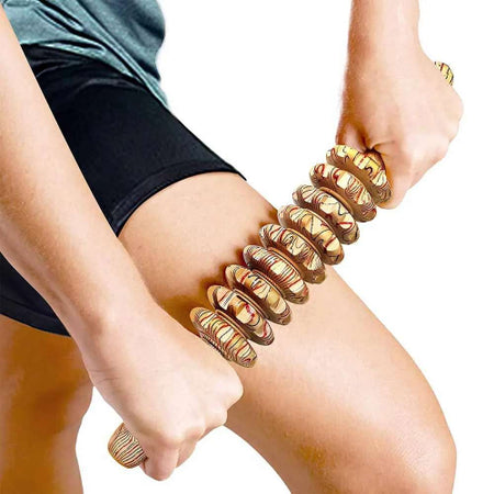 Rouleau de Massage Bois – Drainage & Relaxation Naturelle