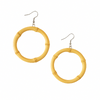 Boucles d’Oreilles Rondes en bambou – Style Naturel & Élégant