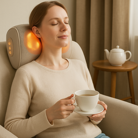Coussin de Massage Chauffant – Détente Ciblée à Domicile