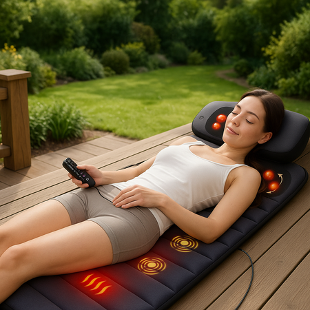 Matelas de Massage Chauffant – Relaxation Corps Complet
